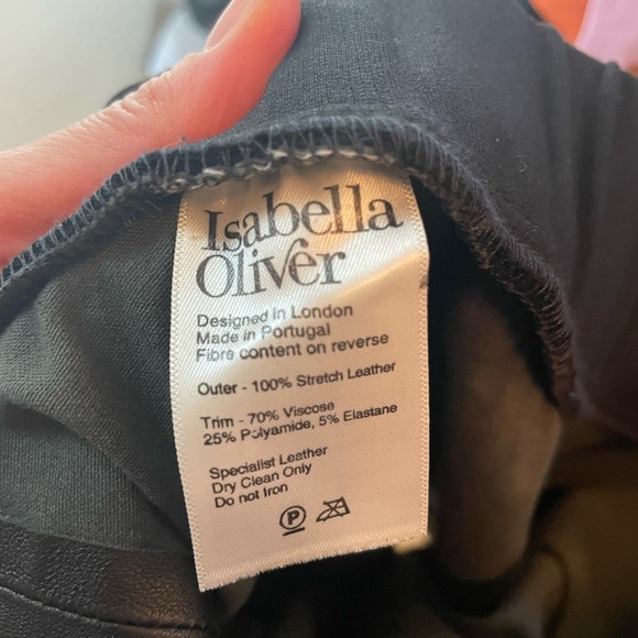 Isabella Oliver genuine leather skirt size S. - Picture 6 of 9